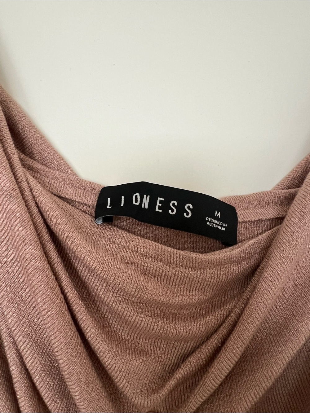 Lioness Off-Shoulder Pleated Maxi Skirt Dress in Taupe - Picture 11 of 12